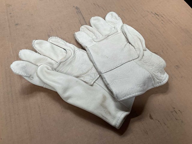 Leather gloves pair (2x) - afbeelding 2 van  3