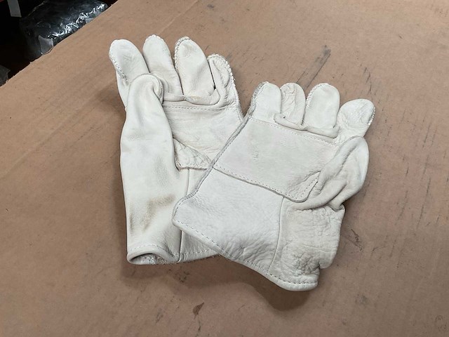 Leather gloves pair (2x) - afbeelding 3 van  3
