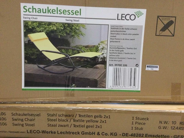 Leco - 39700 106 - 4x schommel ligstoel - afbeelding 2 van  3