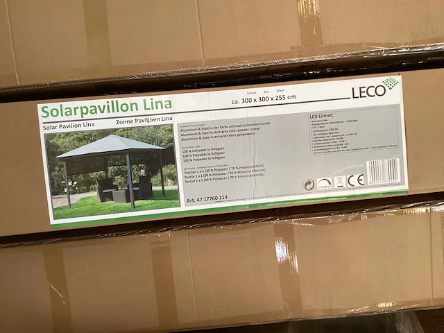 Leco lina tuinpaviljoen inclusief led verlichting - afbeelding 6 van  6