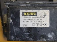 Led-accu bouwlampen, diverse soorten en merken o.a. vetec & nova - afbeelding 2 van  5