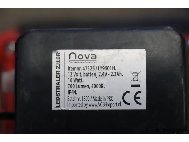 Led-accu bouwlampen, diverse soorten en merken o.a. vetec & nova - afbeelding 5 van  5