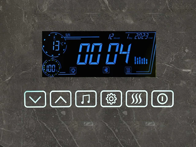 Led badkamerspiegel - bluetooth - noël - diverse maten en kleuren - afbeelding 6 van  13