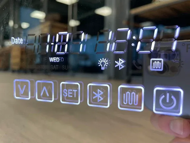 Led badkamerspiegel - bluetooth - nova - diverse maten - afbeelding 6 van  18