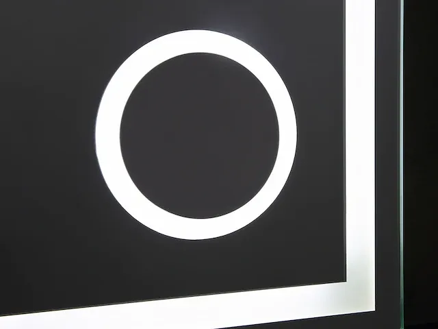 Led badkamerspiegel - digitale klok - iris - diverse maten - afbeelding 4 van  6