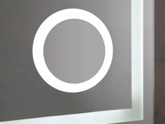 Led badkamerspiegel - digitale klok - iris - diverse maten - afbeelding 5 van  6
