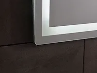 Led badkamerspiegel - digitale klok - iris - diverse maten - afbeelding 6 van  6