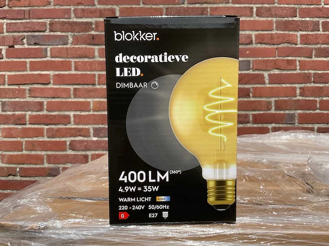 Led bollamp decoratief - 4,9w 2200k e27 (750x) - afbeelding 1 van  8