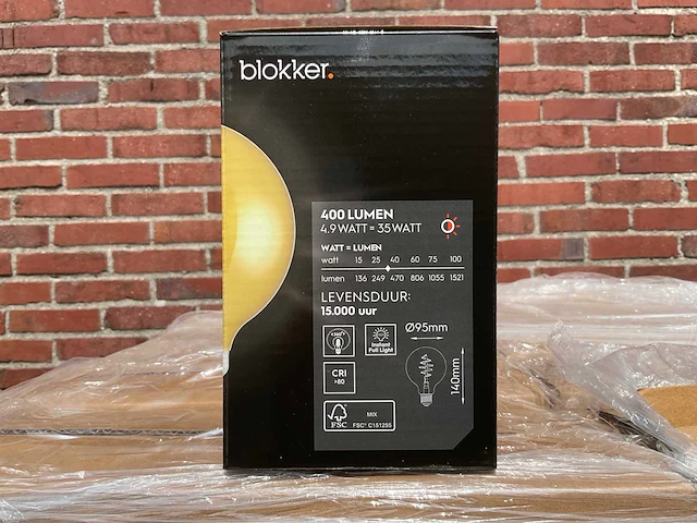 Led bollamp decoratief - 4,9w 2200k e27 (750x) - afbeelding 4 van  8