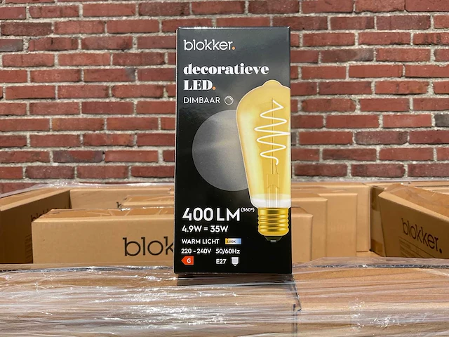 Led edisonlamp decoratief - 4,9w 2200k e27 (2421x) - afbeelding 1 van  8