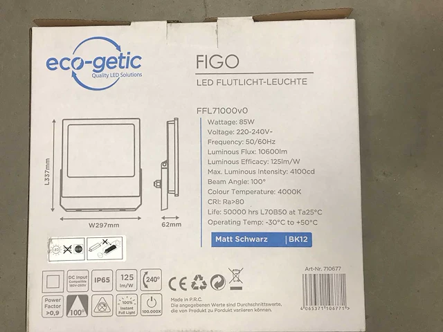 Led floodlight 85w (25x) - afbeelding 4 van  4
