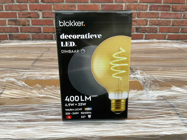 Led globe decoratief - 4,9w 2200k e27 (144x) - afbeelding 1 van  8