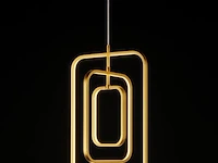 Led hanglamp – 5835/3 – 45w – goud – in hoogte verstelbaar – rechthoekig ontwerp - afbeelding 2 van  2