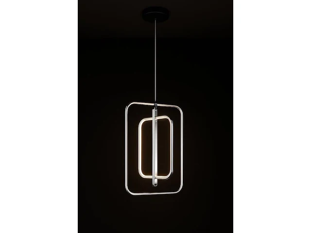 Led hanglamp – 5835/3 – 45w – zilver – in hoogte verstelbaar – rechthoekig design - afbeelding 2 van  3