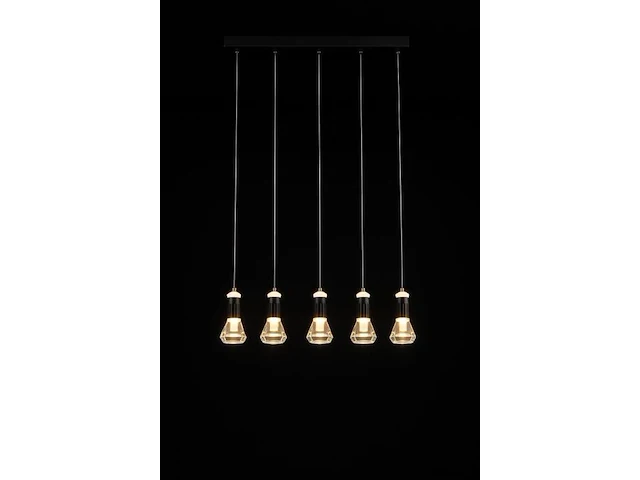Led hanglamp – b029/5 – 3000k – warm wit – 600 mm – in hoogte verstelbaar – zilver - afbeelding 4 van  4