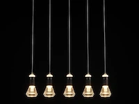 Led hanglamp – b029/5 – 3000k – warm wit – 600 mm – in hoogte verstelbaar – zilver - afbeelding 4 van  4