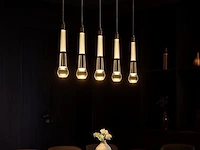 Led hanglamp – b032/5 – 3000k – warm wit – 600 mm – in hoogte verstelbaar – zilver - afbeelding 2 van  4