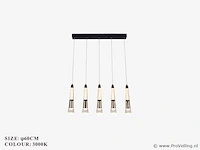 Led hanglamp – b032/5 – 3000k – warm wit – 600 mm – in hoogte verstelbaar – zilver - afbeelding 3 van  4