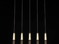 Led hanglamp – b032/5 – 3000k – warm wit – 600 mm – in hoogte verstelbaar – zilver - afbeelding 4 van  4