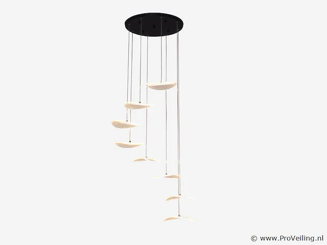 Led hanglamp – b060/8 – 3000k – warm wit – ø400 mm – in hoogte verstelbaar – zilver - afbeelding 2 van  3