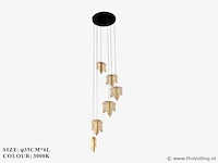 Led hanglamp – b063/6 – 3000k – warm wit – ø350 mm – in hoogte verstelbaar – zilver - afbeelding 5 van  5