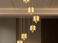 Led hanglamp – b063/8 – 3000k – warm wit – ø400 mm – in hoogte verstelbaar – zilver - afbeelding 1 van  4