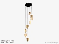 Led hanglamp – b063/8 – 3000k – warm wit – ø400 mm – in hoogte verstelbaar – zilver - afbeelding 4 van  4