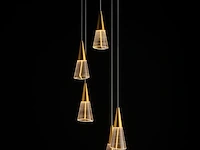Led hanglamp – b073/6 – 3000k – warm wit – ø350 mm – in hoogte verstelbaar – zilver - afbeelding 4 van  4