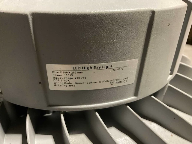 Led high bay light industriële hanglamp (9x) - afbeelding 2 van  2