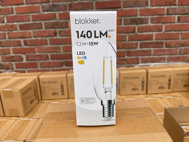 Led kaars helder - 1,2w 2700k e14 (1505x) - afbeelding 1 van  8