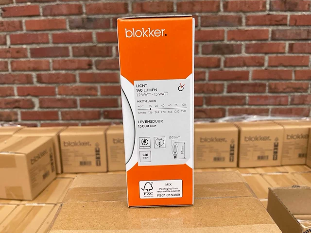Led kaars helder - 1,2w 2700k e14 (1505x) - afbeelding 4 van  8