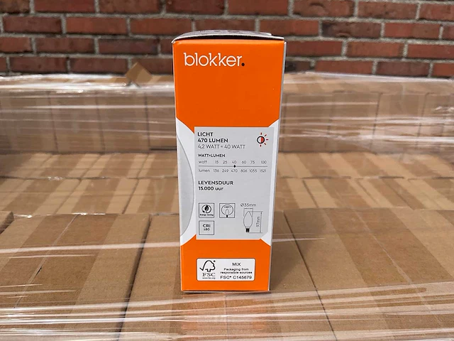 Led kaars mat - 4,2w 2700k e14 (664x) - afbeelding 4 van  8