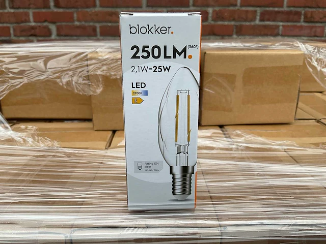 Led kaars twisted - 2,1w e14 2700k (1374x) - afbeelding 1 van  8