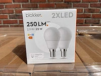 Led kogellamp 2-pack - 2,9w 2700k e14 (1720x) - afbeelding 1 van  8