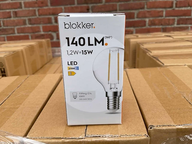 Led kogellamp helder - 1,2w 2700k e14 (1582x) - afbeelding 1 van  8