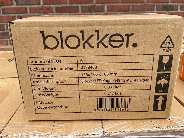 Led kogellamp helder - 1,2w 2700k e14 (1582x) - afbeelding 7 van  8