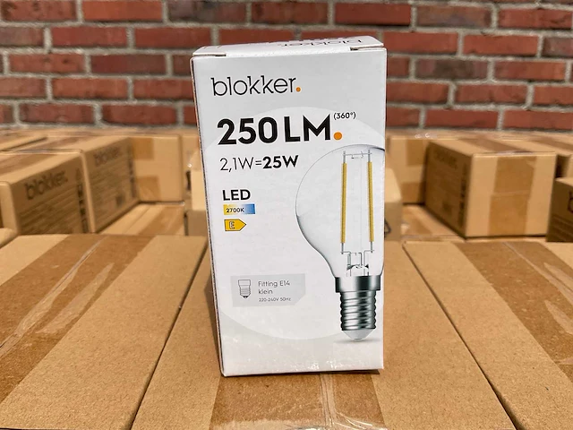 Led kogellamp helder - 2,1w 2700k e14 (1956x) - afbeelding 1 van  8