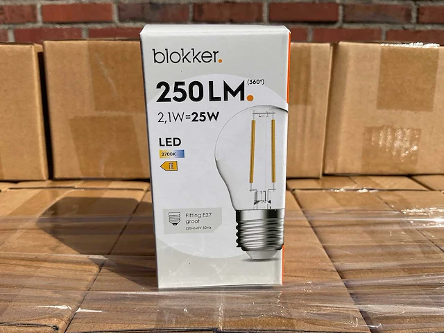 Led kogellamp helder - 2,1w 2700k e27 (2146x) - afbeelding 1 van  8