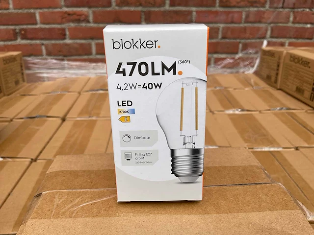 Led kogellamp helder - 4,2w dimbaar e27 (1152x) - afbeelding 1 van  8