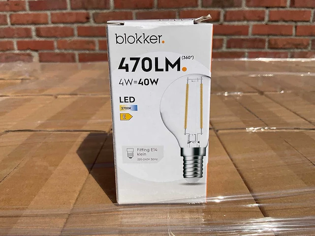 Led kogellamp helder - 4w 2700k e14 (1710x) - afbeelding 1 van  8