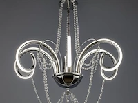 Led kroonluchter – 6017/6 – goud – 6 lampjes – 48w – 3200k neutraal wit – aluminium - afbeelding 2 van  3
