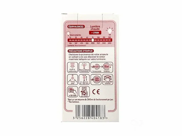 Led-lamp b22 - afbeelding 3 van  4