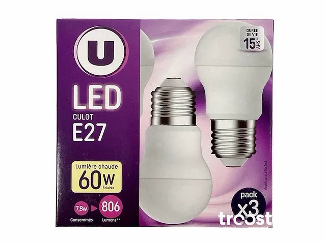 Led-lamp e27 3-pack - afbeelding 1 van  4