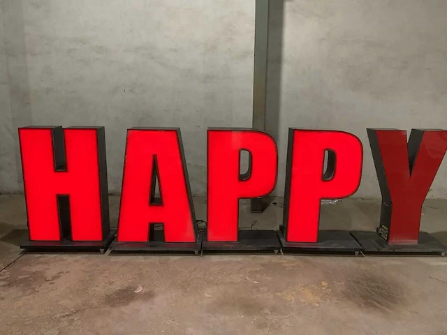 Led letters ''happy'' - afbeelding 2 van  11