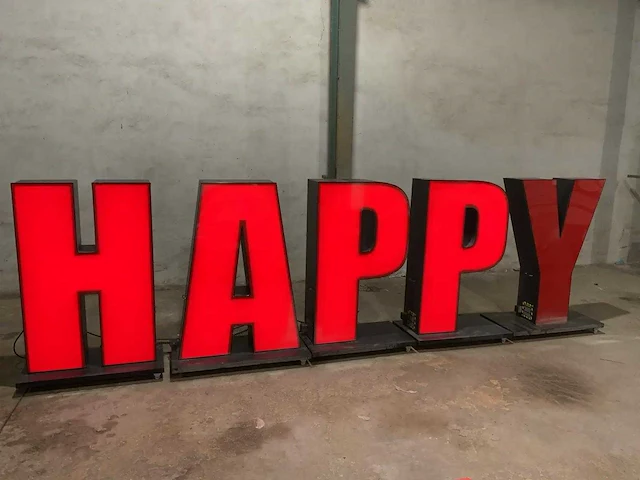 Led letters ''happy'' - afbeelding 3 van  11