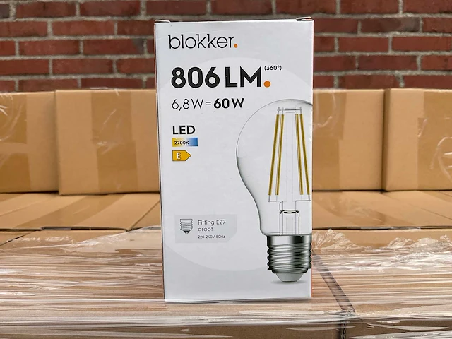 Led peer helder - 6,8w 2700k e27 (2504x) - afbeelding 1 van  8