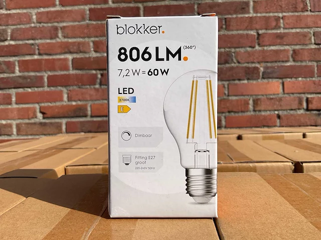 Led peer helder - 7,2w dimbaar e27 (1458x) - afbeelding 1 van  8
