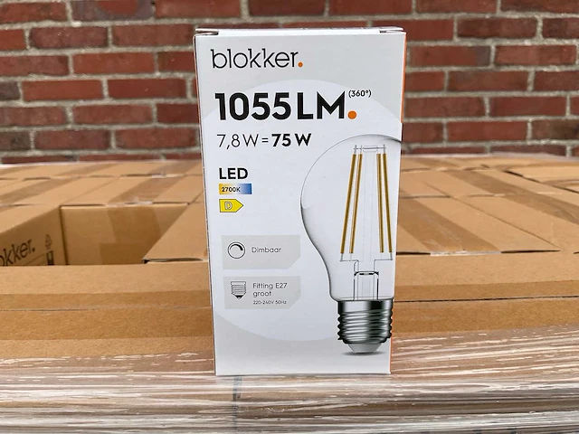 Led peer helder - 7,8w dimbaar e27 (2064x) - afbeelding 1 van  8