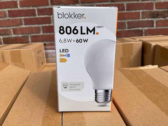 Led peer mat - 6,8w 2700k e27 (1781x) - afbeelding 1 van  8