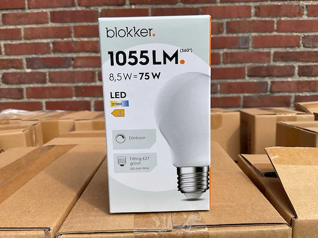 Led peer mat - 8,5w dimbaar e27 (2046x) - afbeelding 1 van  8